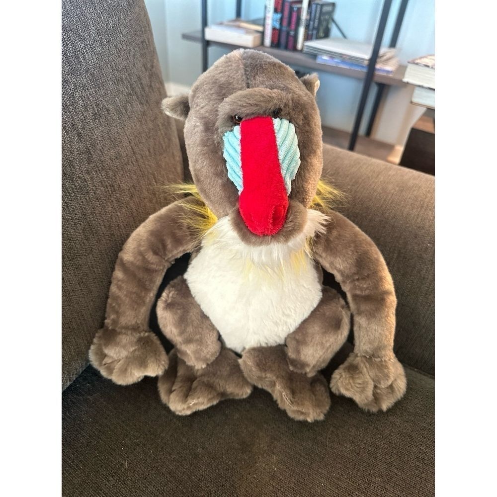 12" Fiesta Mandrill Baboon Plush Monkey